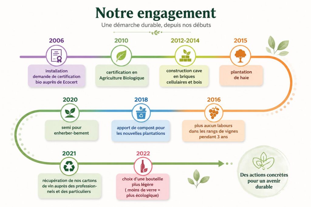 frise temporel pour page engagement